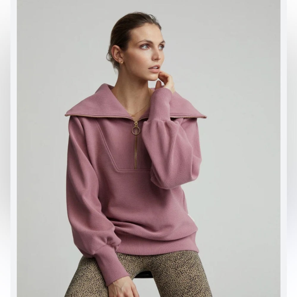 Varley Vine Half Zip Pullover, Nostalgia Rose